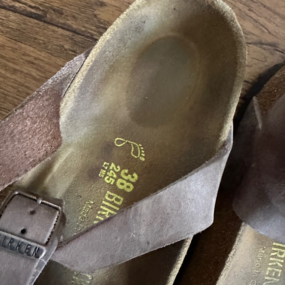 Birkenstock Brown Strap Sandals - Picture 2 of 5